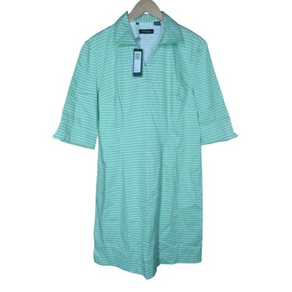 Bobby Jones Dresses & Skirts - NEW Bobby Jones Womens Retro Dress Size Large Green Circular Shift